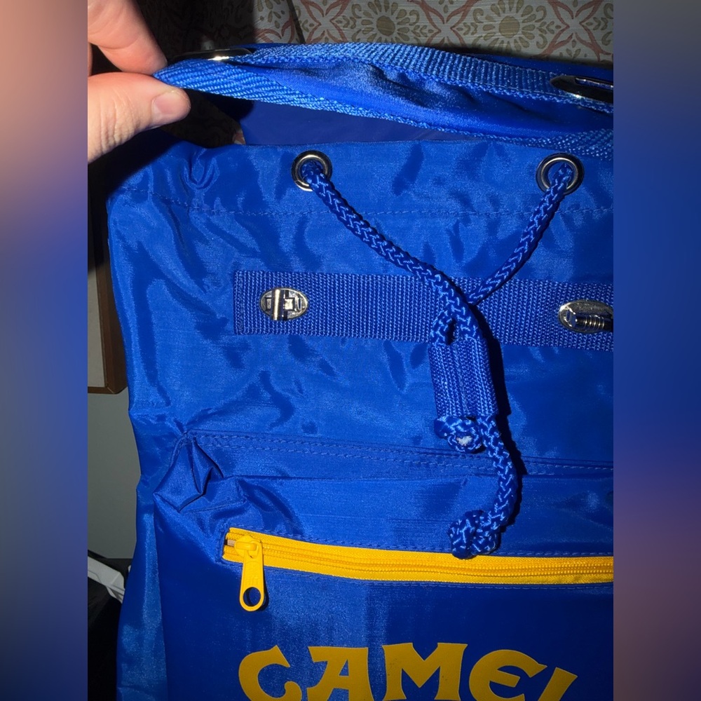 Vintage Camel Blue Backpack - RARE - Picture 6 of 12
